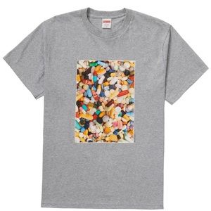 Supreme Pills Tee - Heather Grey - Medium